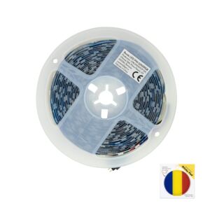Pachet Banda LED PNI 5050RGB 300 LED-uri, RGB, dimabil, jocuri de lumini, 5 metri, IP20 si Sticky Pad Drapel inclus