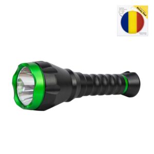 Pachet Lanterna PNI Adventure F750 Green Light din aluminiu cu sticky Pad Drapel inclus