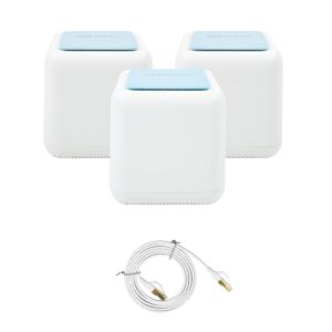 Pachet Sistem Mesh Wi-Fi PNI GB1200 Gigabit si 1bc Cablu de retea plat S/STP CAT8 PNI U8015W 1.5m