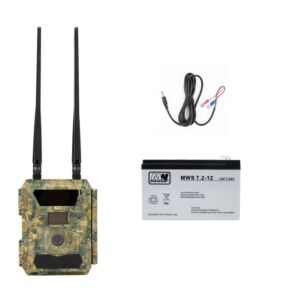 Kit camera vanatoare PNI Hunting 400C PRO 24MP cu acumulator 7.2Ah si cablu alimentare
