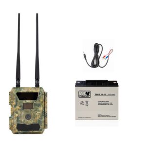 Kit camera vanatoare PNI Hunting 400C PRO 24MP cu acumulator 18Ah si cablu alimentare
