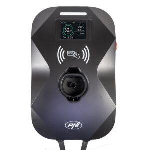 Statie de incarcare PNI KW11, 16A, 11KW, pentru masini electrice, 85V - 415V, trifazat, cablu Type 2 si conector 7 pini 