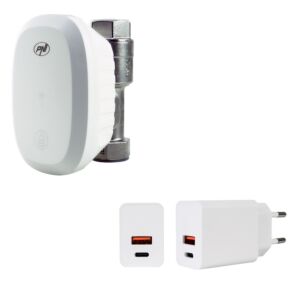 Pachet Valva inteligenta pentru apa PNI SV180 PRO si alimentator PNI CHG300