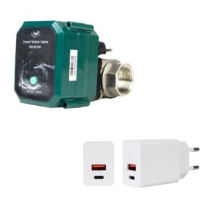 Pachet Valva inteligenta pentru apa PNI SV180 si alimentator PNI CHG300