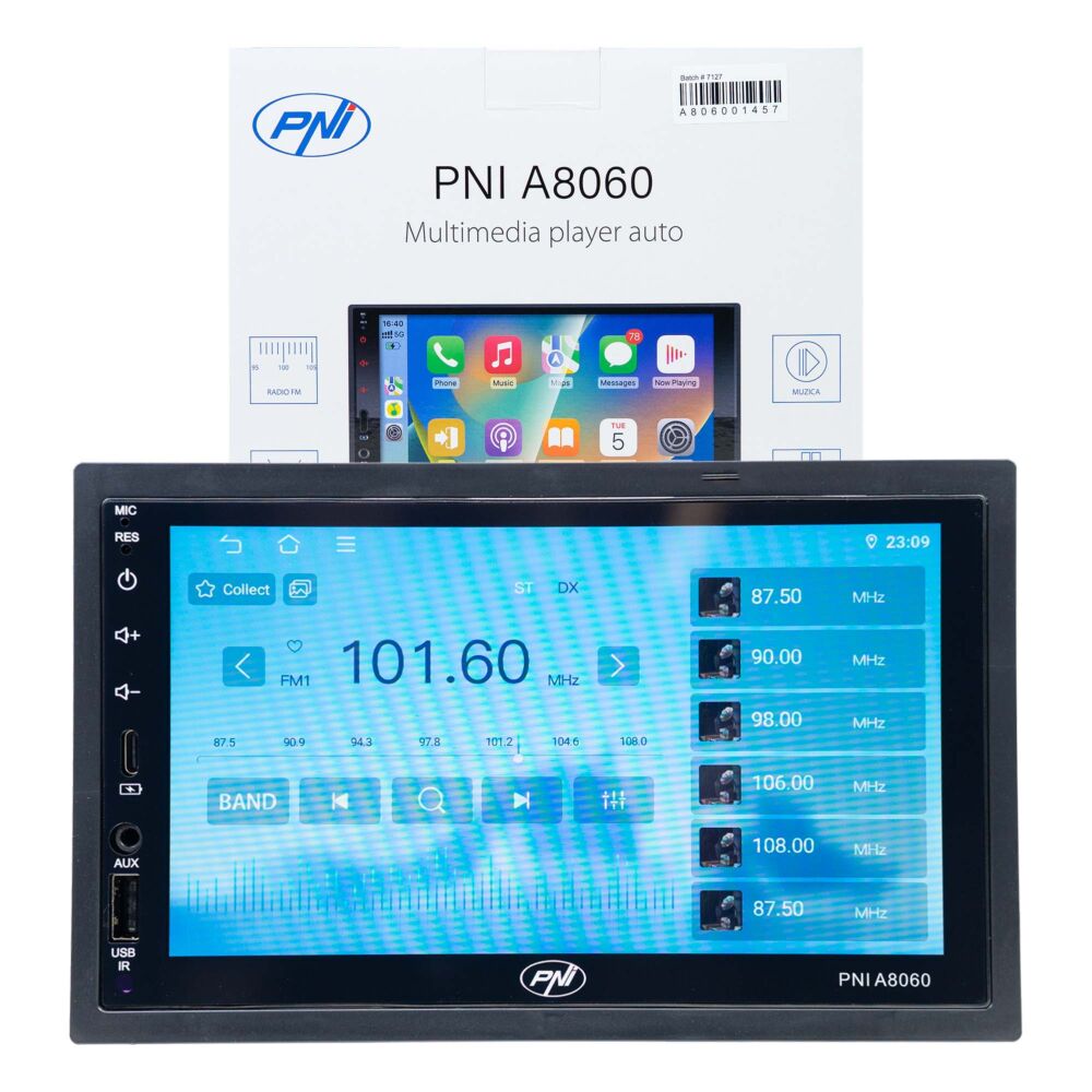 Multimedia player auto PNI A8060 cu Android 13, 4GB DDR3/ROM 64GB