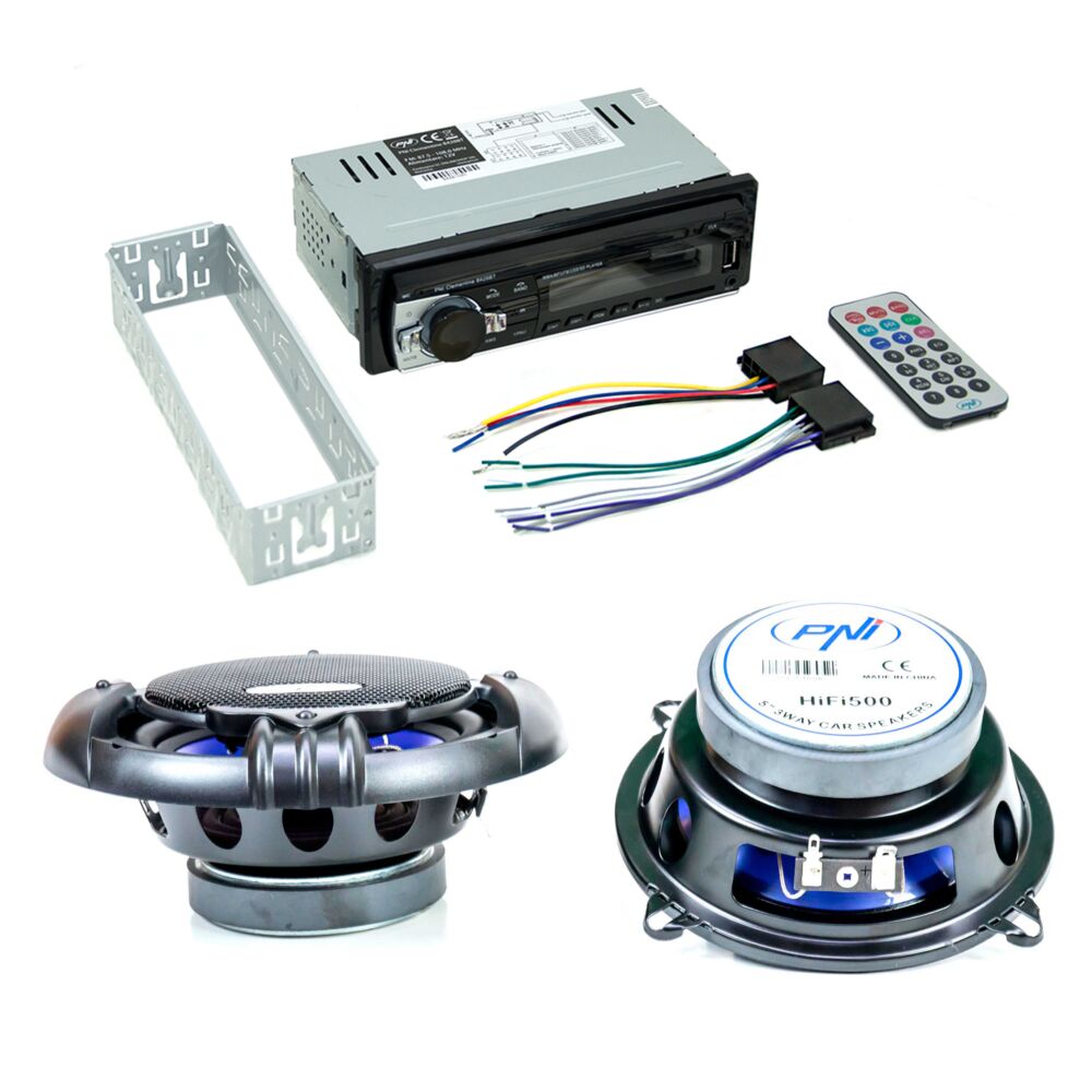 Pachet Radio MP3 player auto PNI Clementine 8428BT 4x45w +