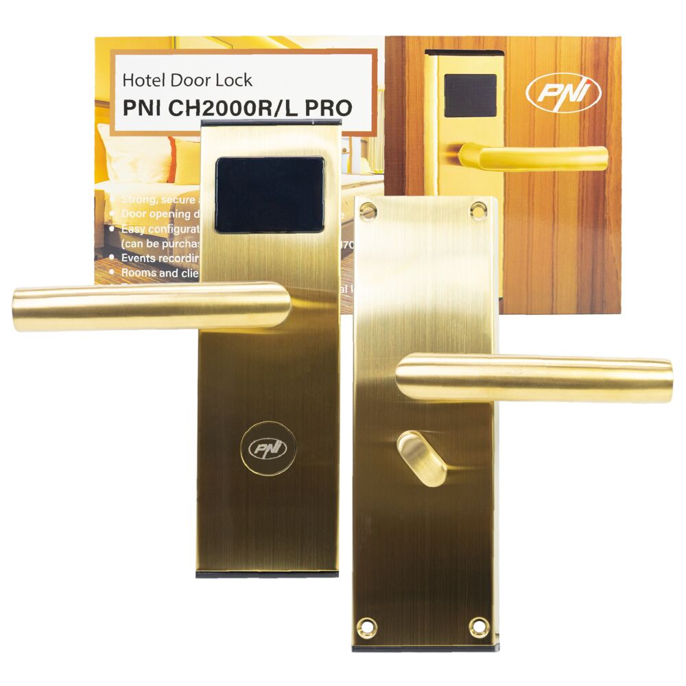 Yala control acces hotelier PNI CH2000R PRO Gold cu cititor de