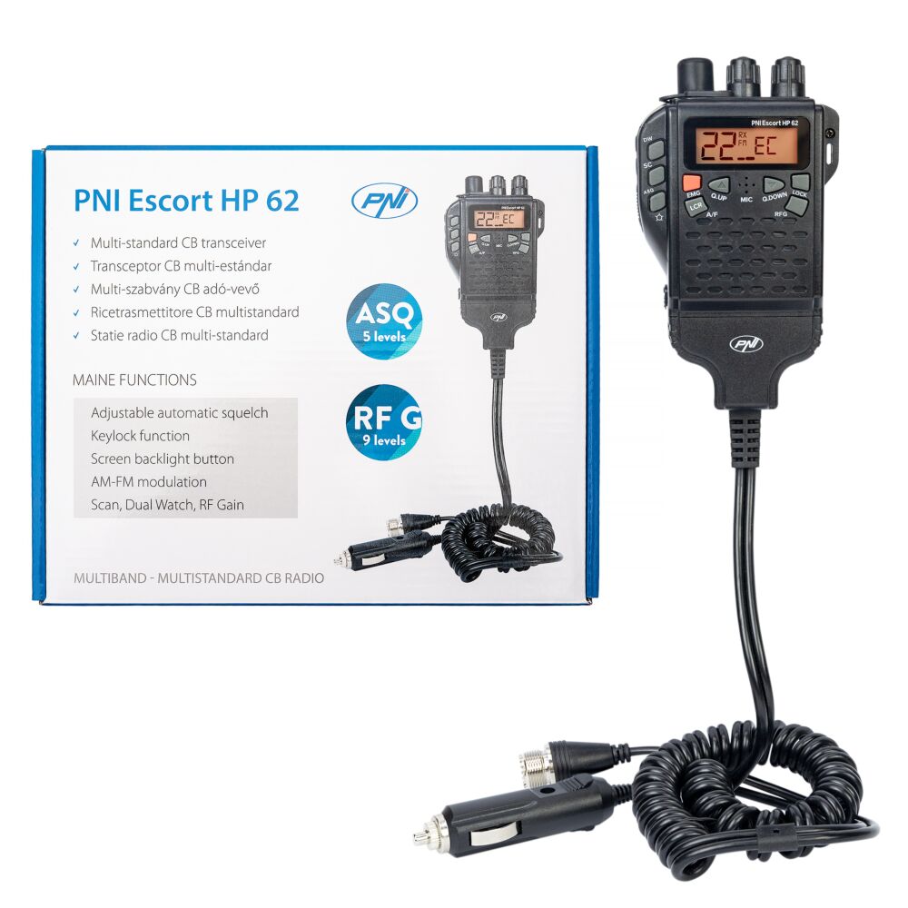 Statie radio CB portabila PNI Escort HP 62, multi standard, 4W