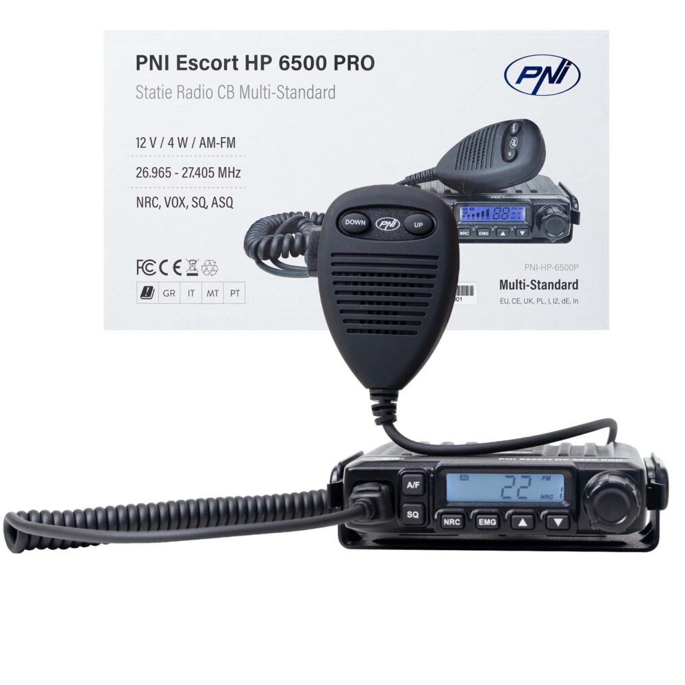 Statie radio CB PNI Escort HP 6500 PRO, multi-standard, VOX, NRC