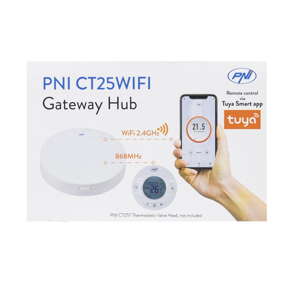 Hub Internet PNI CT25WIFI pentru Cap termostatic PNI CT25T, pentru