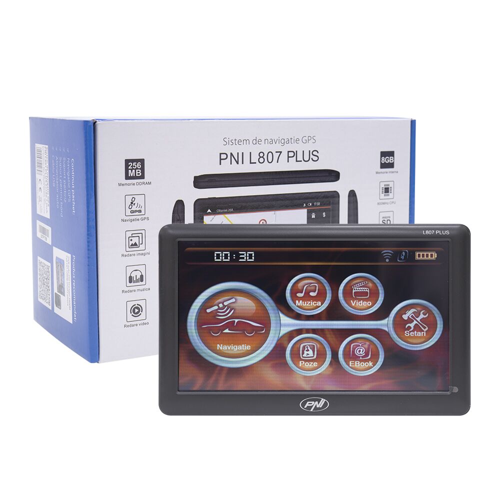 Sistem de navigatie GPS PNI L807 PLUS ecran 7 inch, 800 MHz, 256MB