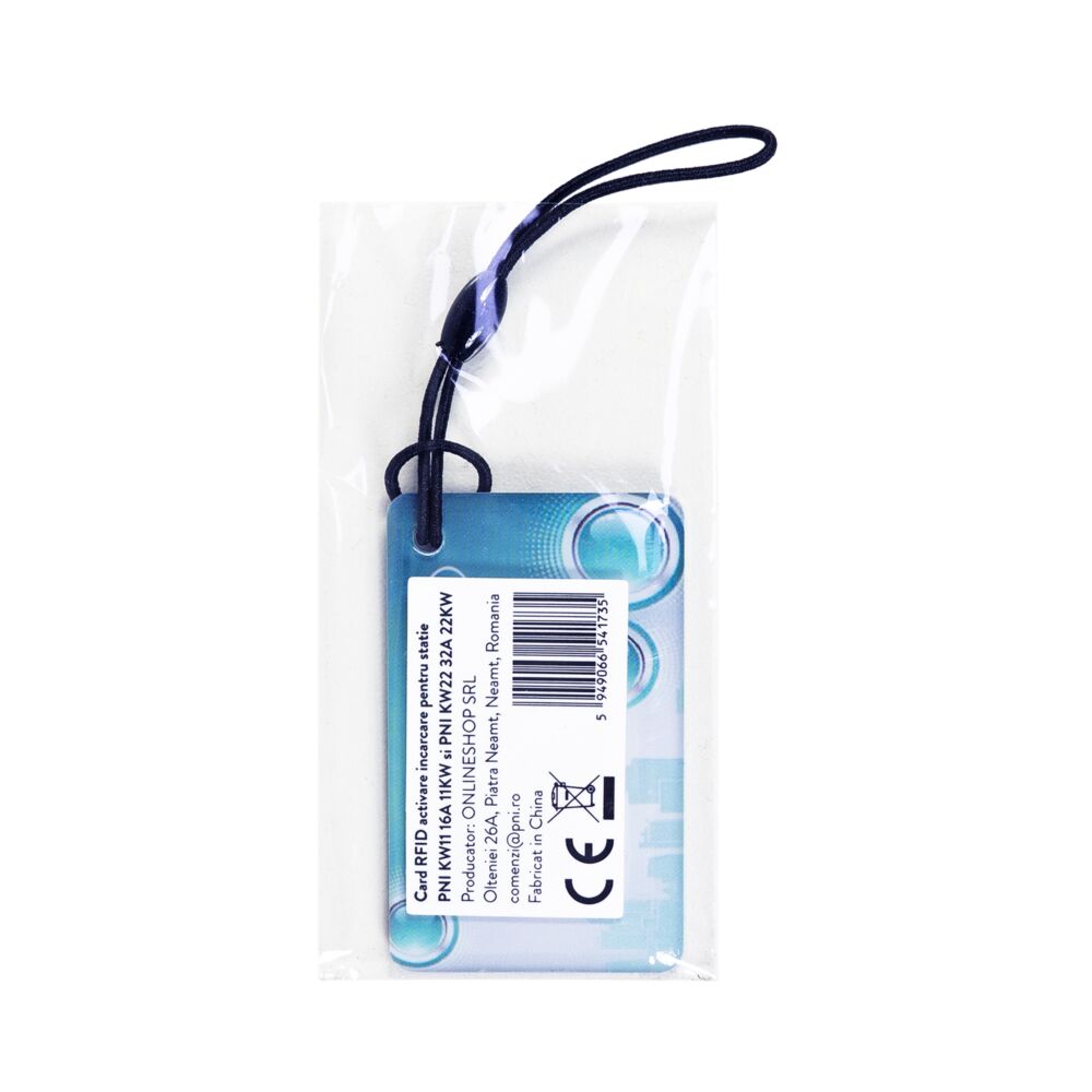Card RFID activare incarcare pentru statie PNI KW11 16A 11KW si