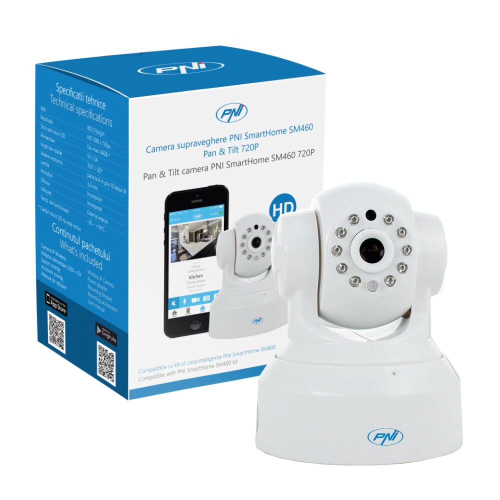 Camera supraveghere PNI SmartHome SM460 pan & tilt 720p