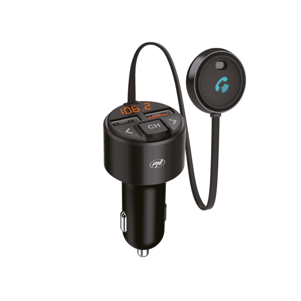 Modulator FM PNI Valentine V880 cu microfon, Bluetooth 5.0, MP3