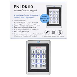 Tastatura control acces PNI DK110 stand alone, exterior si