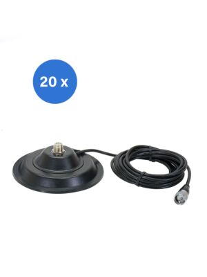 Bax cu 20 bucati baza magnetica PNI 145/PL 145mm contine cablu 4m si mufa PL259