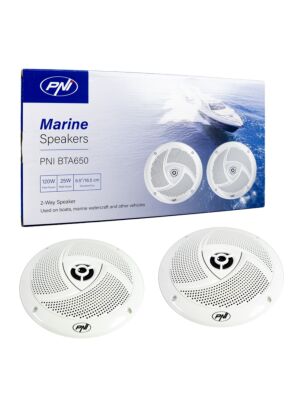 Difuzoare coaxiale pentru barci PNI BTA650, 120W, 16.5 cm, set 2 buc