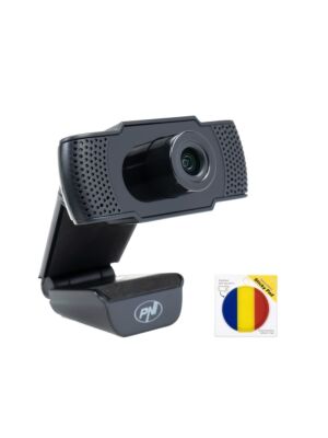 Pachet camera Web PNI CW1850 Full HD 1080P 2MP, USB, clip-on si sticky Pad Drapel inclus