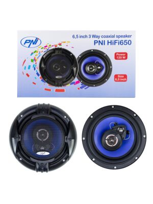 Difuzoare auto coaxiale PNI HiFi500, 100W, 12.7 cm, 3 cai, set 2 buc