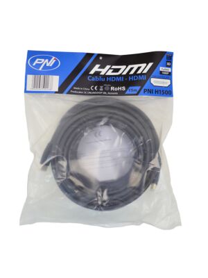Cablu HDMI PNI H1500 High-Speed 1.4V, plug-plug, Ethernet, gold-plated, 15m