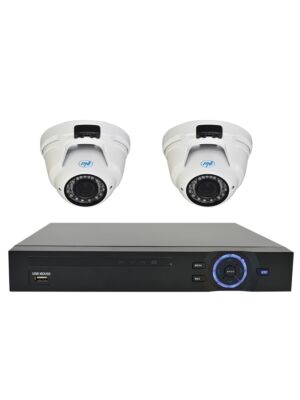 Kit supraveghere video PNI House - NVR 16CH 1080P si 2 camere PNI IP2DOME 1080P varifocale