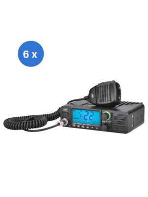Bax cu 6 bucati statie radio CB PNI Escort HP 40 multistandard, 4W, AM, FM, 12-24V, ASQ, RF Gain