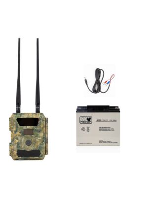 Kit camera vanatoare PNI Hunting 400C PRO 24MP cu acumulator 18Ah si cablu alimentare