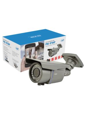 Camera supraveghere video PNI IP1MP 720p cu IP varifocala 2.8 - 12 mm de exterior