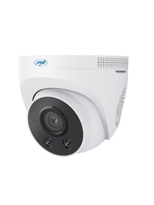 Camera supraveghere video PNI IP505J POE, 5MP, dome, 2.8mm, pentru exterior, alb