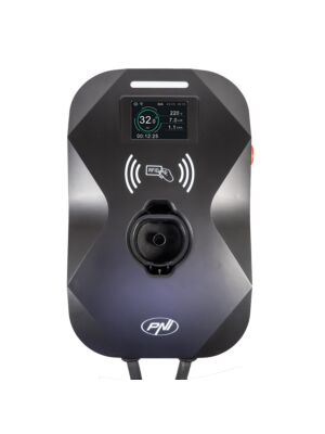Statie de incarcare PNI KW11, 16A, 11KW, pentru masini electrice, 85V - 415V, trifazat, cablu Type 2 si conector 7 pini 