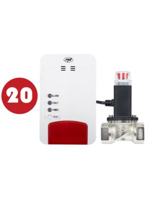 Kit PNI Safe House Dual Gas 250 cu senzor monoxid de carbon (CO) si gaze naturale si electrovalva