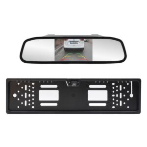 Sistem parcare Wireless PNI Escort P25 cu display auto 4.3inch in oglinda retrovizoare si camera in suport de numar