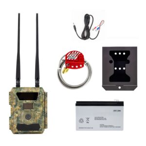 Kit camera vanatoare PNI Hunting 400C 24MP, carcasa si sufa securitate, acumulator 7.2Ah, cablu alimentare