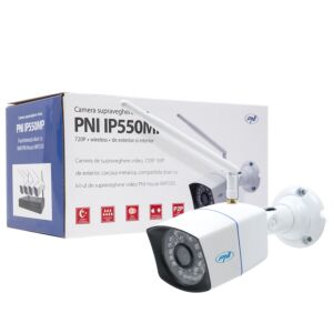 Camera supraveghere video PNI IP550MP 720p wireless cu IP de exterior si interior pt. Kit WiFi550