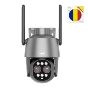 Paxhet Camera supraveghere video PNI House IP574 cu Wi-Fi, PTZ, dual lens cu sticky Pad Drapel inclus