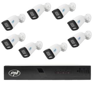 Pachet supraveghere video cu 8 camere si cabluri 20 metri incluse