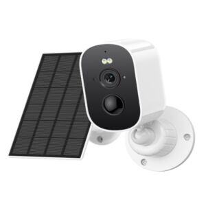 Camera supraveghere video PNI IP775S 5MP panou solar acumulator incorporat slot card micro SD vizibilitate nocturna audi