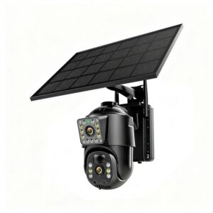 Camera supraveghere video IP976S GSM 4G AOV, PTZ, dual lens 3MP + 3MP, panou solar 6.5W, acumulator bloc 8000mAh, app Ca