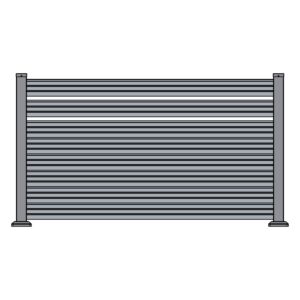 Foaie de gard din aluminiu PNI MAB1200 lungime 2m si inaltime 1.2m
