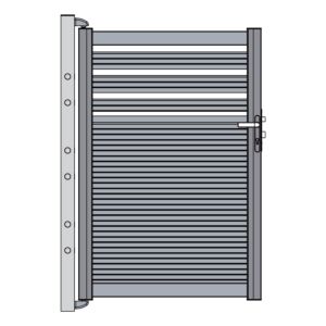 Poarta pietonala din aluminiu PNI MAB900 lungime 0.9m si inaltime 1.5m