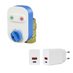 Pachet Valva inteligenta pentru apa PNI SV160 si alimentator PNI CHG300