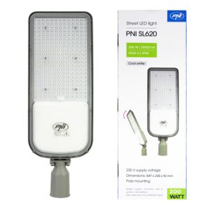 Lampa de iluminat stradal PNI SL620 200W, 24000lm, 6500K, 230V