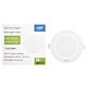 Spot LED PNI D-Light CL2518 18W, incastrabil, rotund, 220.7*28.9mm, 6400K, alimentare 230V, 1980 lm, alb