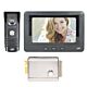 Interfon video PNI DF930 cu 1 monitor, ecran LCD 7 inch, 800x480, iesire yala electromagnetica, negru