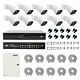 Pachet NVR PNI House IP816 cu 10 camere PNI IP780 4MP, sursa, switch, cabluri, mufe si splitere