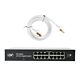 Pachet switch PNI SW016 16 x 10/100/1000 Mbps, Gigabit, carcasa metalica si patch 1.5m CAT8 PNI U8015W