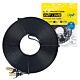 Cablu de retea plat CAT7 negru